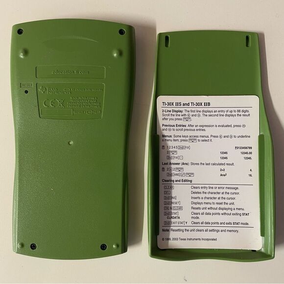 Texas Instruments TI-30XIIS Green Calculator GUC - Picture 2 of 5